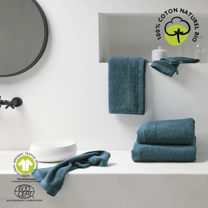 Bath towel - TODAY - 50 x 90 cm - Cotton - Organic Peacock