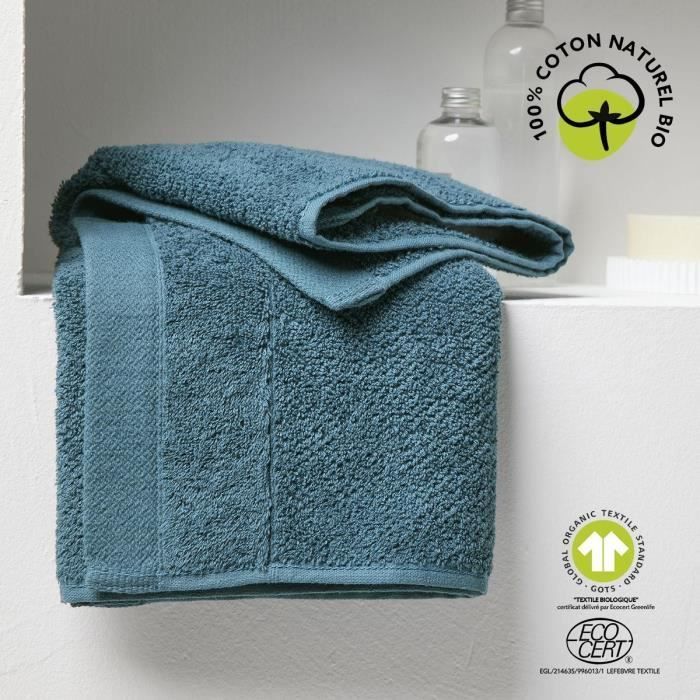 Bath towel - TODAY - 50 x 90 cm - Cotton - Organic Peacock