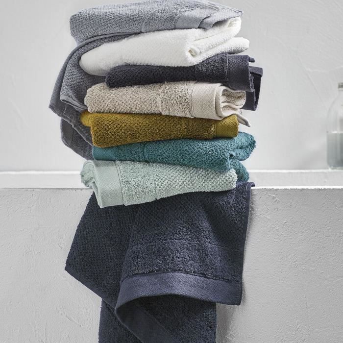 Bath towel - TODAY - 50 x 90 cm - Cotton - Organic Celadon