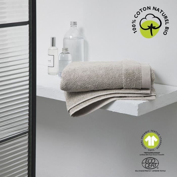 Bath towel - TODAY - 70 x 130 cm - Cotton - Organic Dune