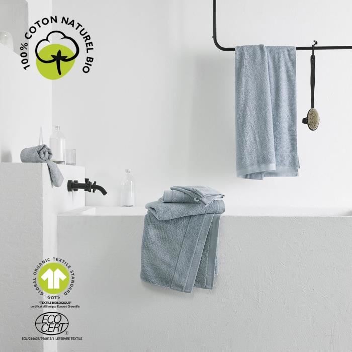 Bath towel - TODAY - 70 x 130 cm - Cotton - Organic Steel