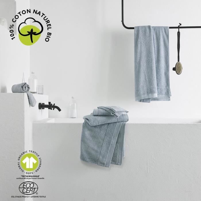 Maxi bath sheet - TODAY - 90 x 150 cm - Cotton - Organic Steel