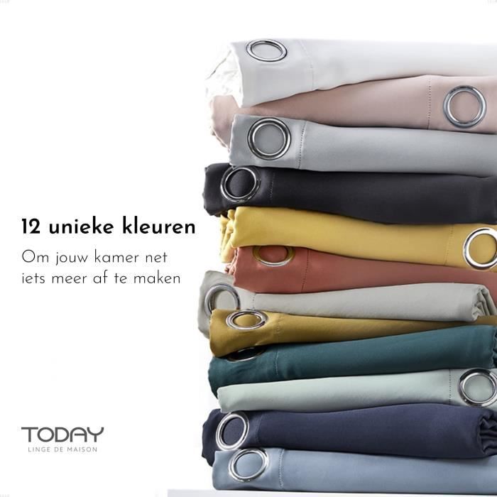 Oemptball curtain - 140x240 - chalk - today essential - 356002