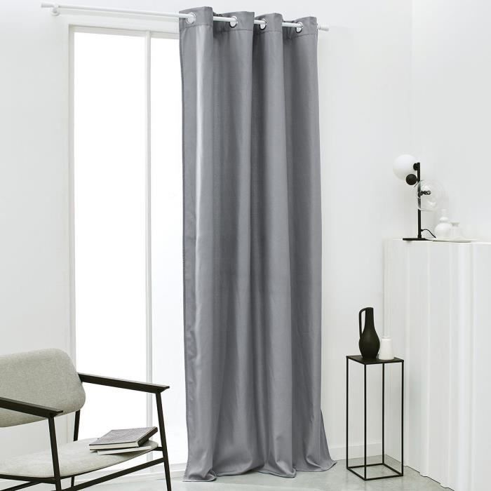 TODAY Curtain thermal insulation Essential Uni - 140 x 240 cm - Steel