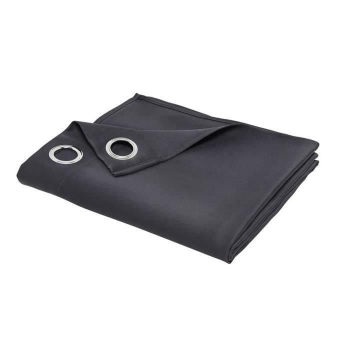 TODAY OCCULTING Curtain Essential Uni - 140 x 240 cm - charcoal