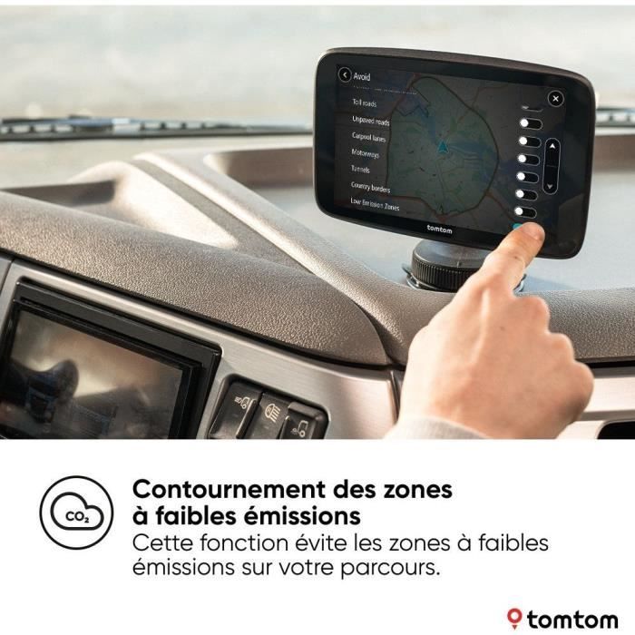 Heavy goods vehicle GPS - TOM TOM - GO Expert Plus - 7 HD screen - Large vehicle route planning - World maps