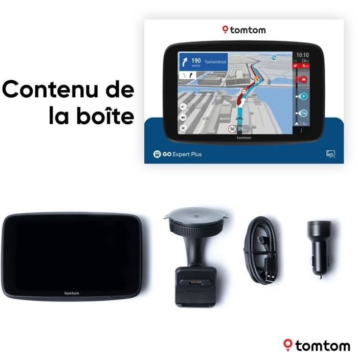 Heavy goods vehicle GPS - TOM TOM - GO Expert Plus - 7 HD screen - Large vehicle route planning - World maps