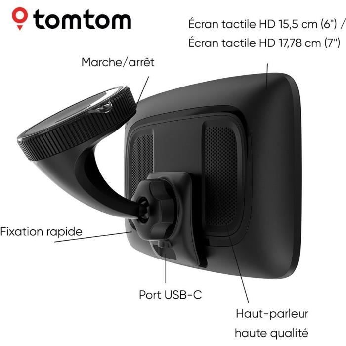Heavy goods vehicle GPS - TOM TOM - GO Expert Plus - 7 HD screen - Large vehicle route planning - World maps