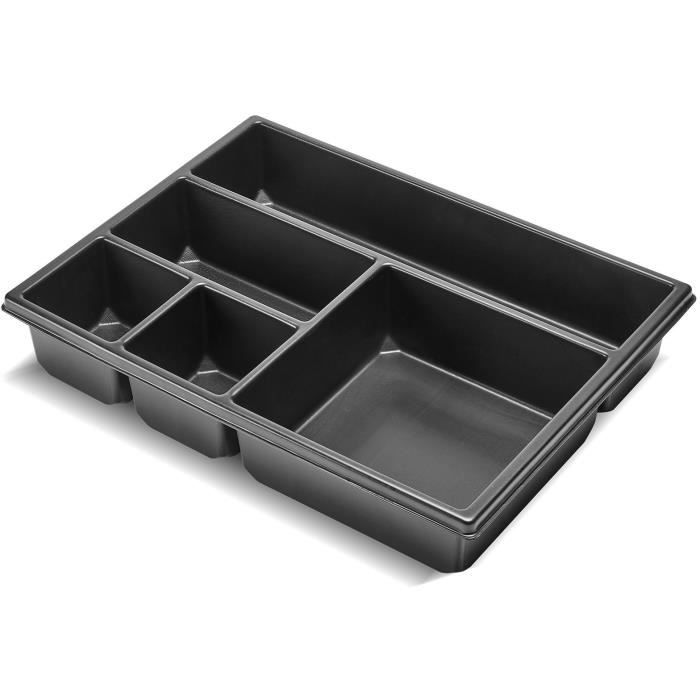 Compartmentalized insert - TOOD - 5 fixed compartments - For professional box - Nestable - 40x30x7 cm