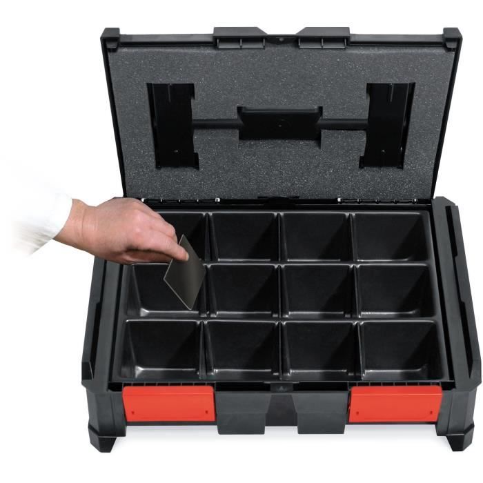 Modular insert - TOOD - 3 to 12 compartments - For professional box - Nestable - 40x30x7 cm