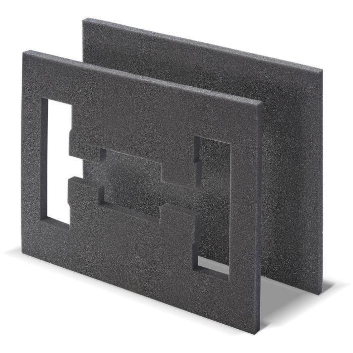 Foam insert - TOOD - 2 pieces - For professional case - Nestable - 40x30x4 cm