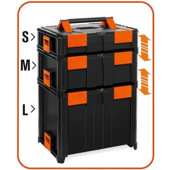 Professional case - TOOD - Nestable - ABS - 46x34x36 cm