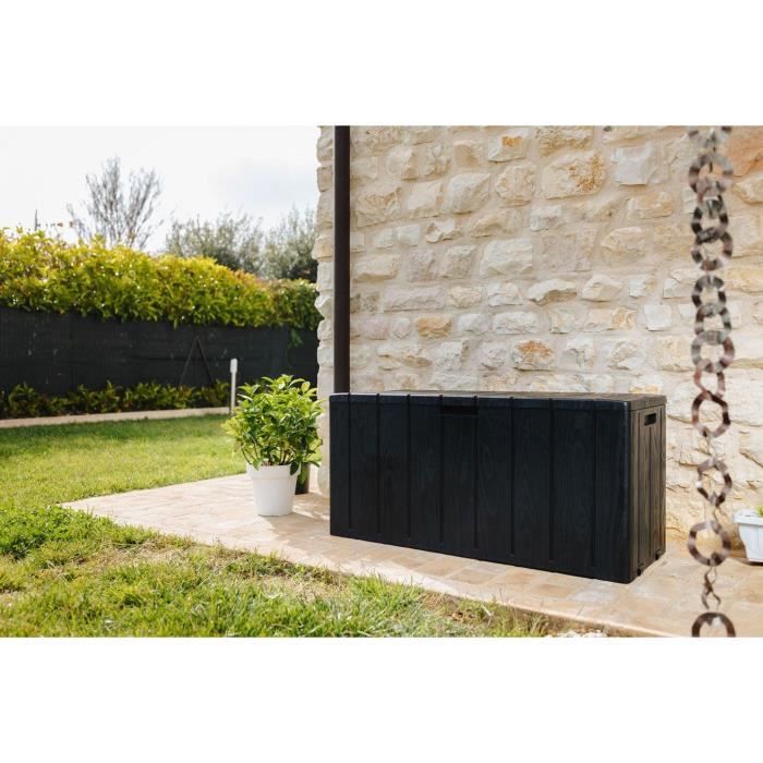 BRAVO garden chest - Resin - Capacity 270L - Anthracite