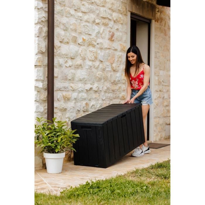 BRAVO garden chest - Resin - Capacity 270L - Anthracite