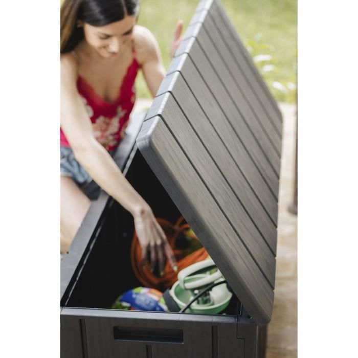 BRAVO garden chest - Resin - Capacity 270L - Anthracite