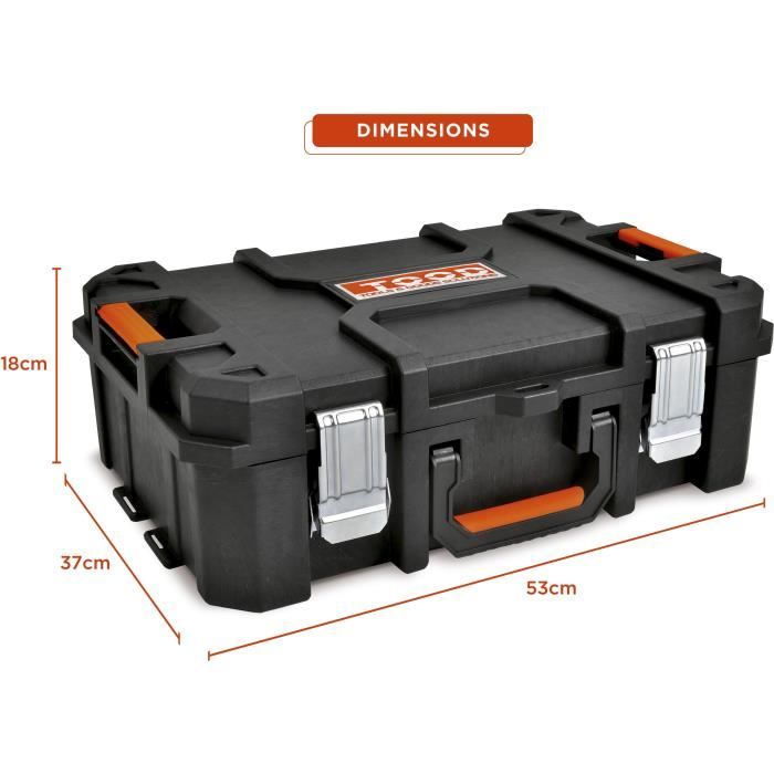 Tool case - TOOD - Waterproof - 6 compartments - 53x37x18 cm