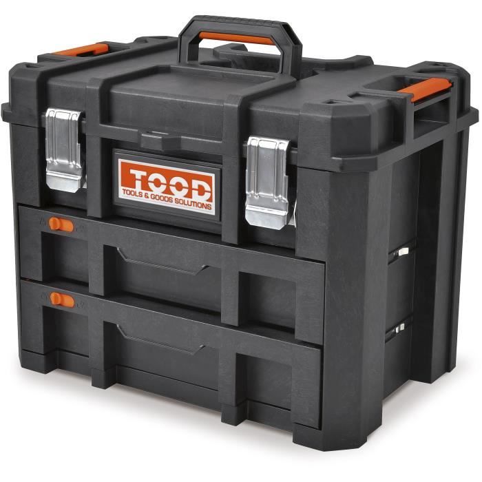 Tool case/tray - TOOD - Waterproof - With drawers - 53x37x40 cm
