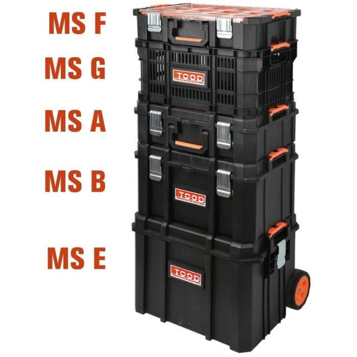 Tool case/tray - TOOD - Waterproof - Wheels and handle - 56x37x41 cm