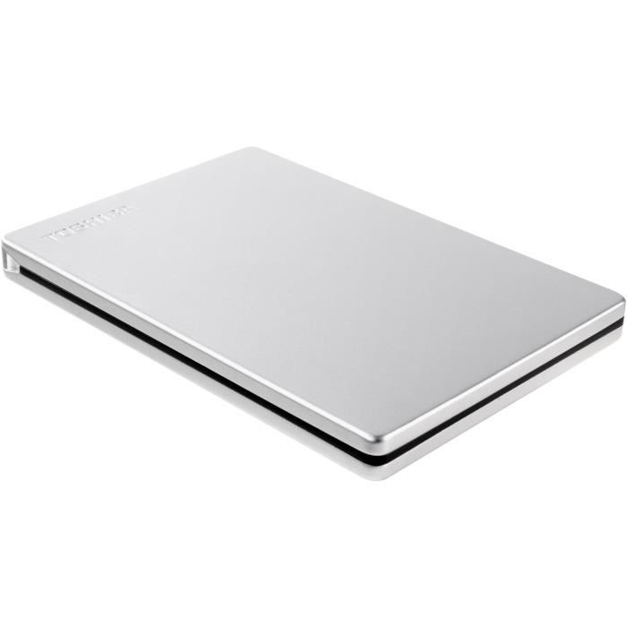 External hard drive - Toshiba - Canvio Slim - 1 to - Silver