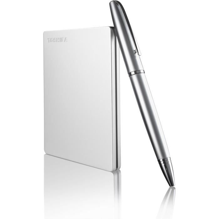 External hard drive - Toshiba - Canvio Slim - 1 to - Silver