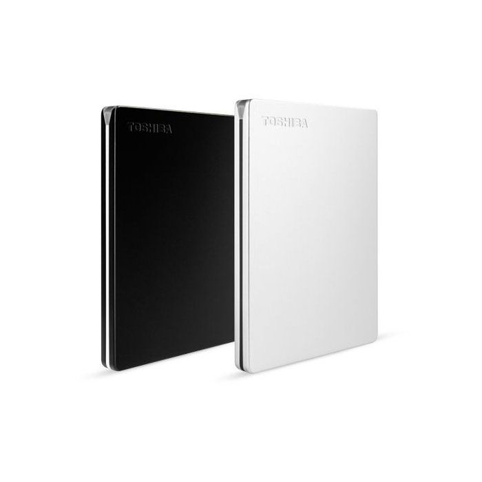 External hard drive - Toshiba - Canvio Slim - 2 to - Silver