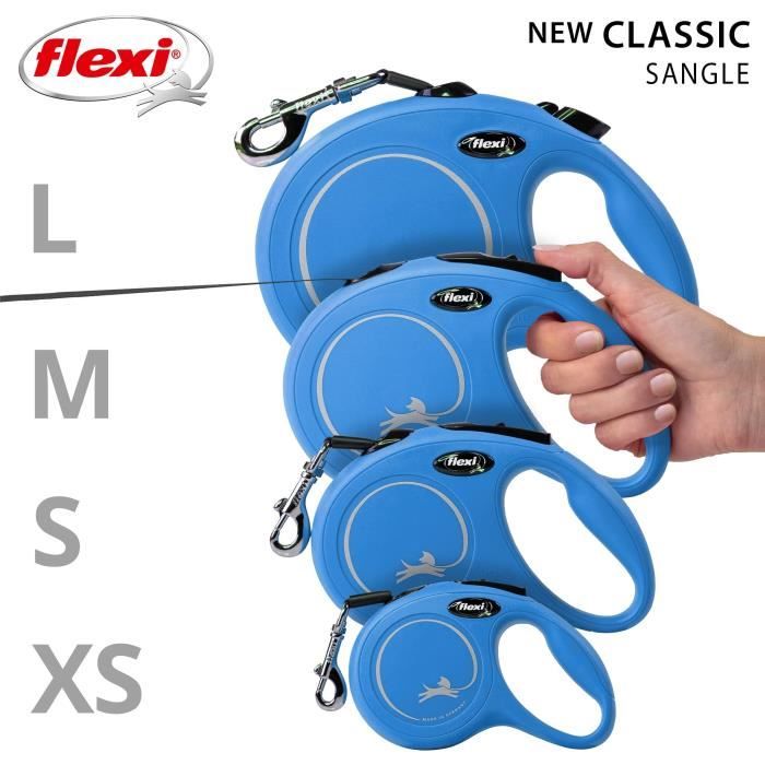 Flexi Newclassic Bleu, Size L, 8m, max. 50kg