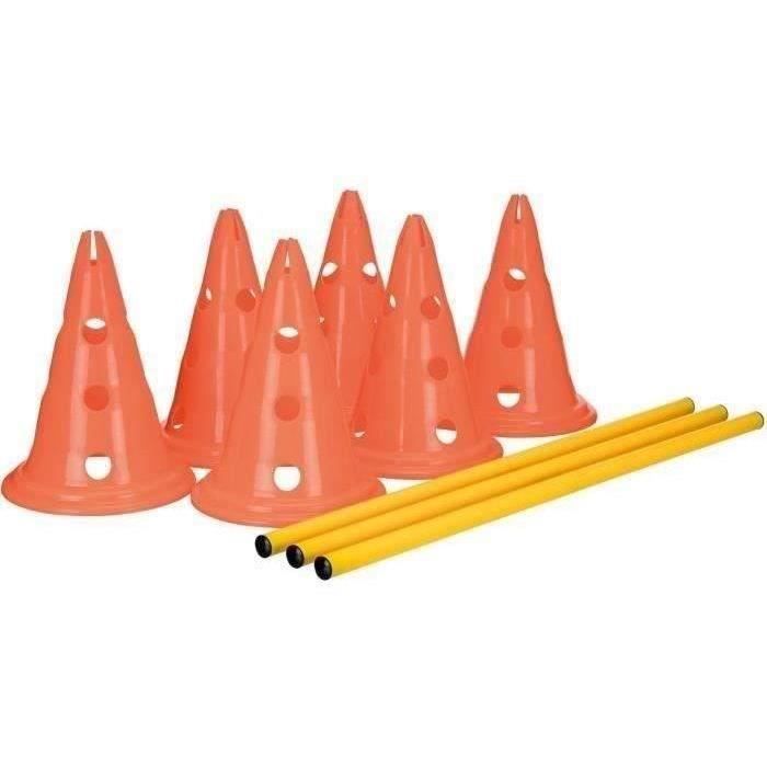 TRIXIE Set of 3 Obstacle activities - Ø 23 × 30 cm - 78 cm - Orange and yellow - For dog