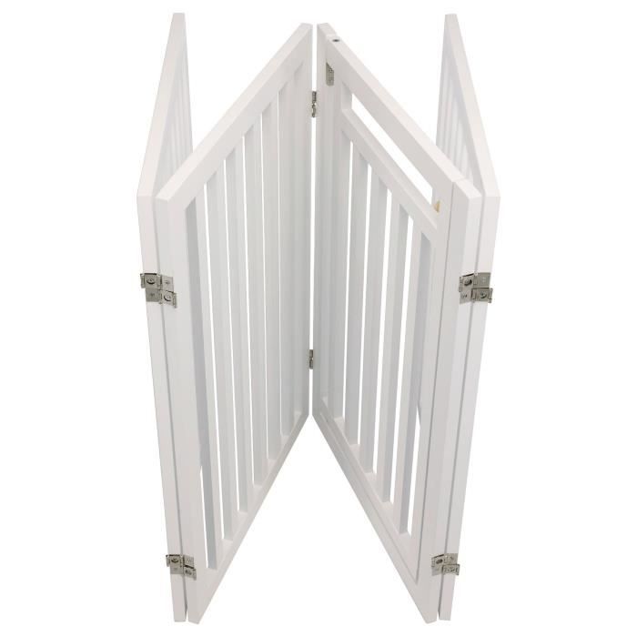 TRIXIE Barriere with door - 60/160 x 81 cm - White - For dog