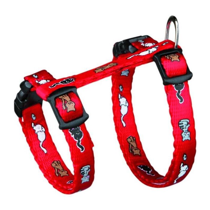 Junior kitten harness with leash - TRIXIE - Cat motif - 2133 cm / 8 mm - 1.20 m