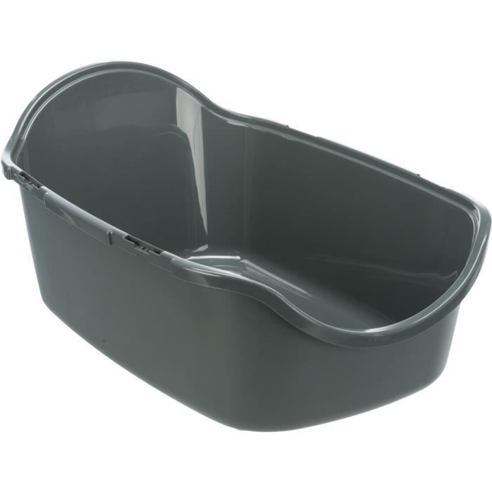 TRIXIE Vico litter box - Lid - Recycled - 40 × 40 × 56 cm - Anthracite and gray-green