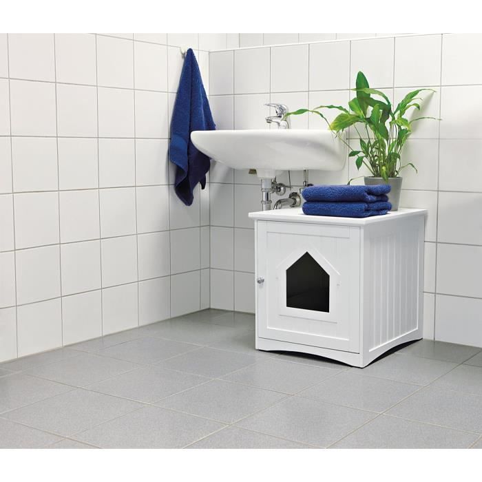 TRIXIE Toilet cabin - 49x51x51cm - White - For cat