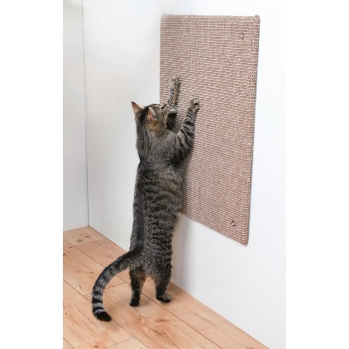 TRIXIE Scratching Post XXL - Sisal / Catnip mat - 50 x 70 cm - Taupe - For cats