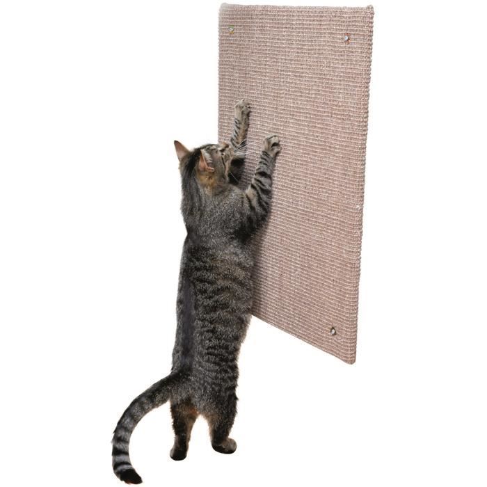 TRIXIE Scratching Post XXL - Sisal / Catnip mat - 50 x 70 cm - Taupe - For cats