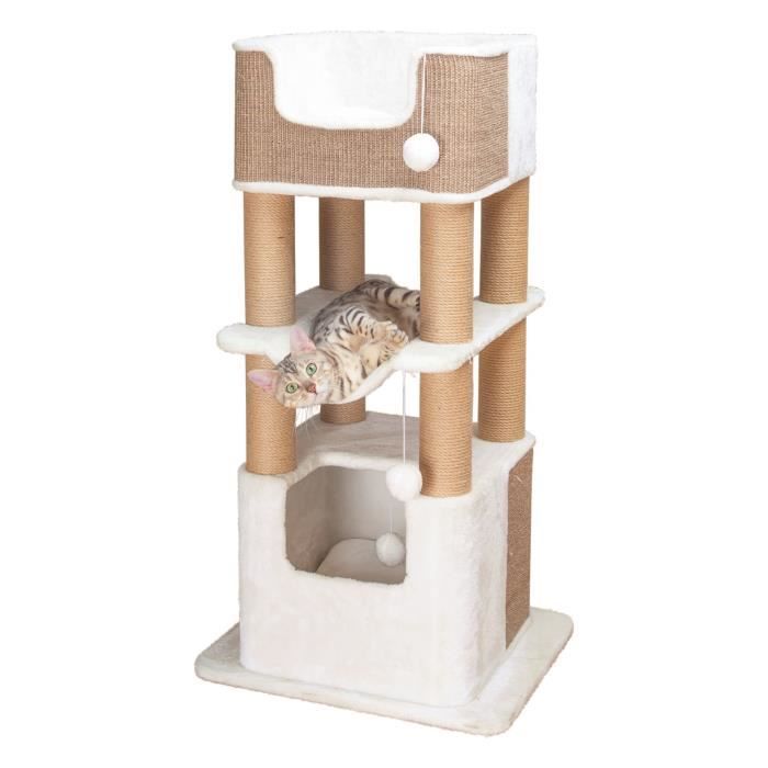 Trixie XXL Lucano Cat Tree - 110 cm - White/Taupe