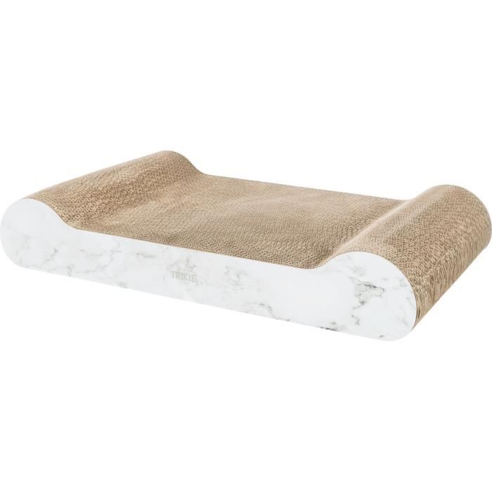 TRIXIE Scratching post XXL marble look - 64 x 11 x 37 cm - For cats