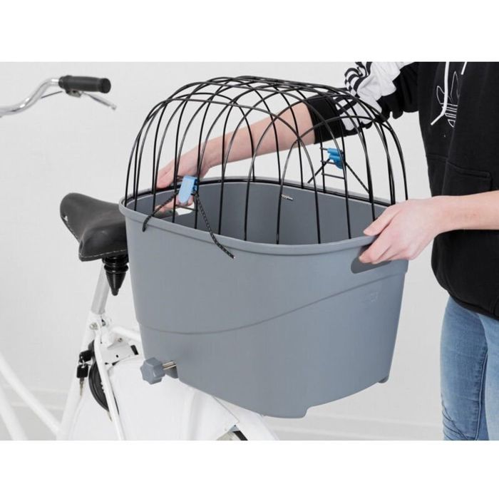 TRIXIE Luggage rack in plastic and metal - 36 x 47 x 46 cm - Gray - For dog