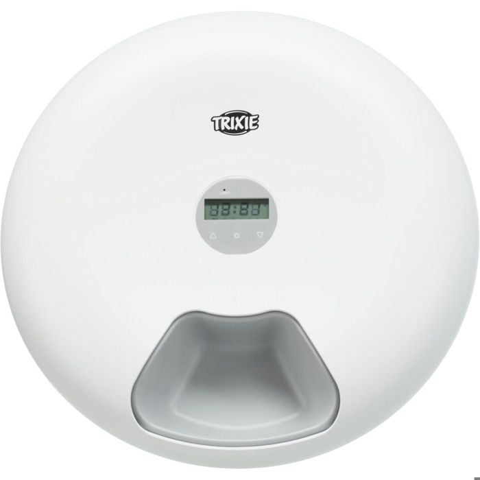 TRIXIE TX5+1 automatic food dispenser - 6 × 0.18L - ø 32 × 8 cm - White