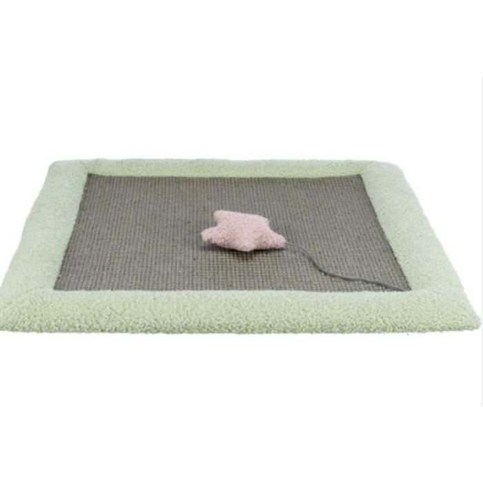 Junior scratching mat - TRIXIE - 47 x 47 cm - Grey / Mint