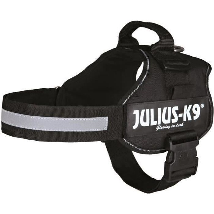 Power Julius -K9 harness - 2 - L -XL: 71-96 cm -50 mm - black - for dogs