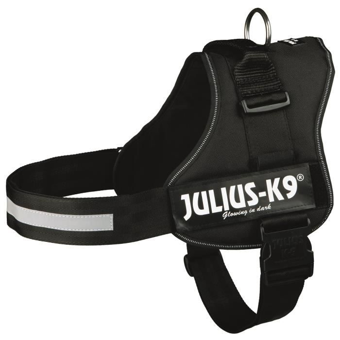 Power harness Julius-K9 - 3 - XL: 82-118 cm-50 mm - Black - Dogs