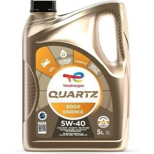 TOTAL ENGINE OIL 5L QUARTZ 9000 PETROL 5W40