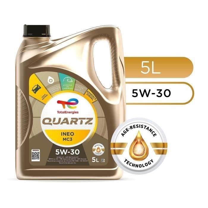 TOTAL ENGINE OIL 5L QUARTZ INEO MC3 5W30