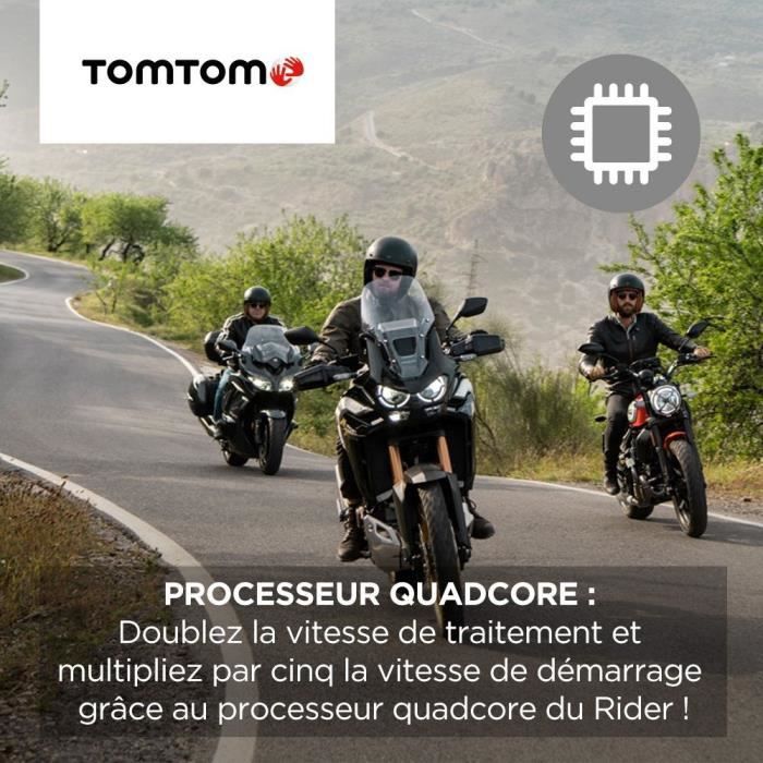 TomTom GPS Motorcycle RIDER 550 Premium Pack - 4.3 inches, World Map, TomTom Traffic, Danger Zone Alerts, Hands-Free Calling