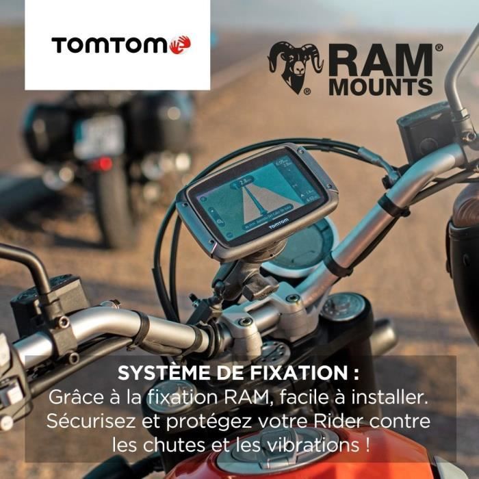 TomTom GPS Motorcycle RIDER 550 Premium Pack - 4.3 inches, World Map, TomTom Traffic, Danger Zone Alerts, Hands-Free Calling
