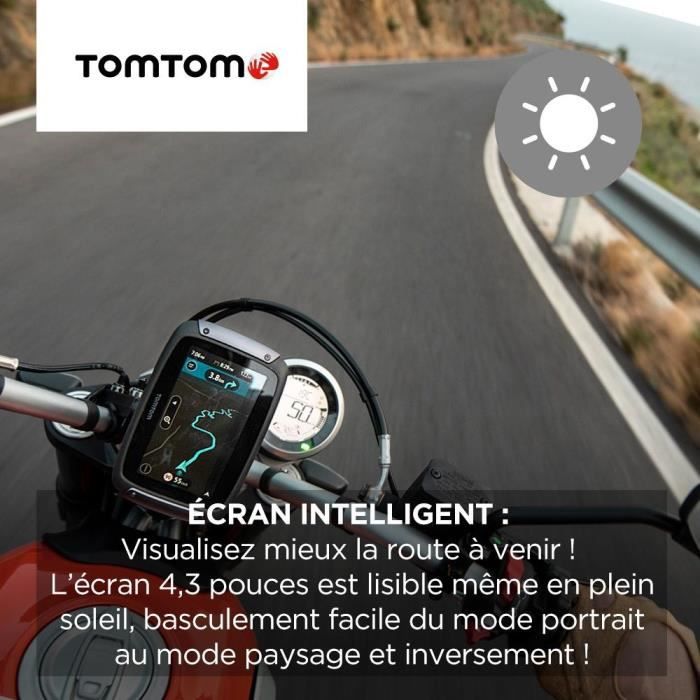 TomTom GPS Motorcycle RIDER 550 Premium Pack - 4.3 inches, World Map, TomTom Traffic, Danger Zone Alerts, Hands-Free Calling