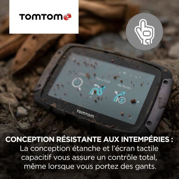 TomTom RIDER 550 Motorcycle GPS - 4.3 inches, World Map, TomTom Traffic, Danger Zone Alerts, Hands-Free Calling