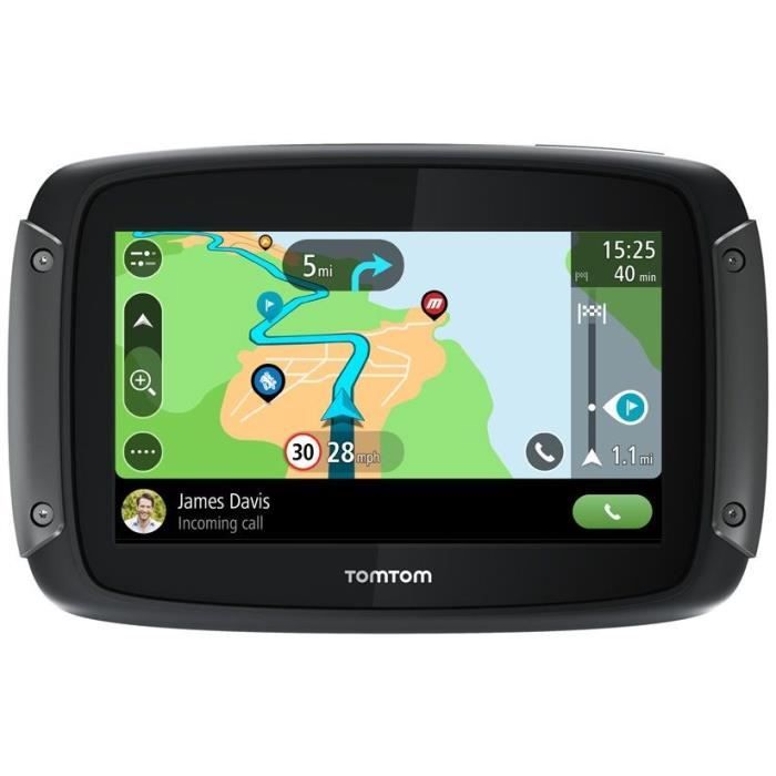 TomTom RIDER 550 Motorcycle GPS - 4.3 inches, World Map, TomTom Traffic, Danger Zone Alerts, Hands-Free Calling