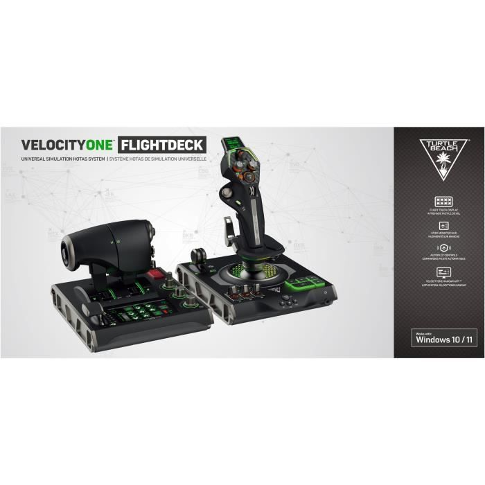 HOTAS premium simulation system - TURTLE BEACH - VelocityOne Flightdeck - For PC Windows 10 and 11