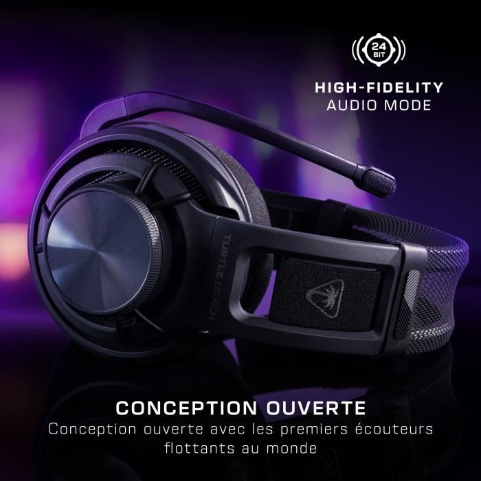 TURTLE BEACH Atlas Air Wireless Open-Ear Gaming Headset - For PC - Black