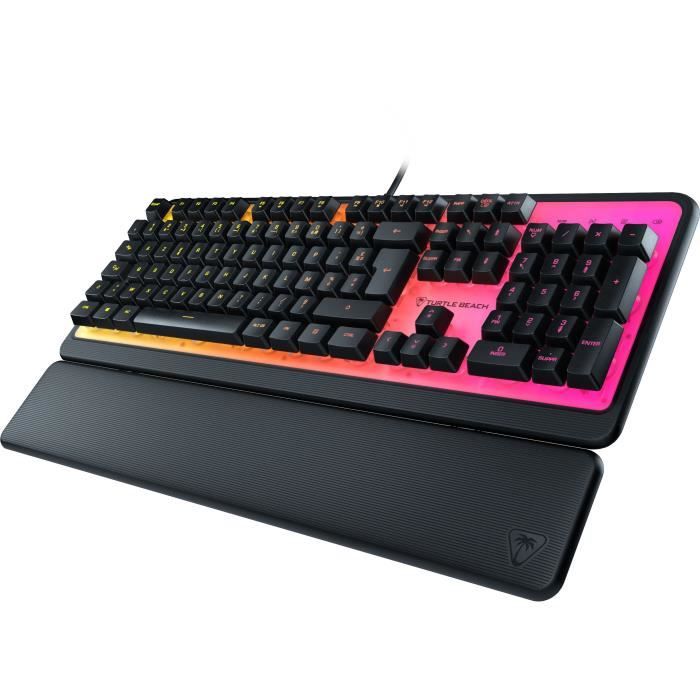 Turtle Beach Magma Gaming Keyboard - RGB Membrane - Black, Quiet Keys, AIMO RGB